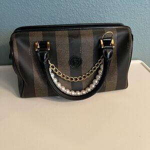 Vintage Fendi Penguin Mini Boston Bag